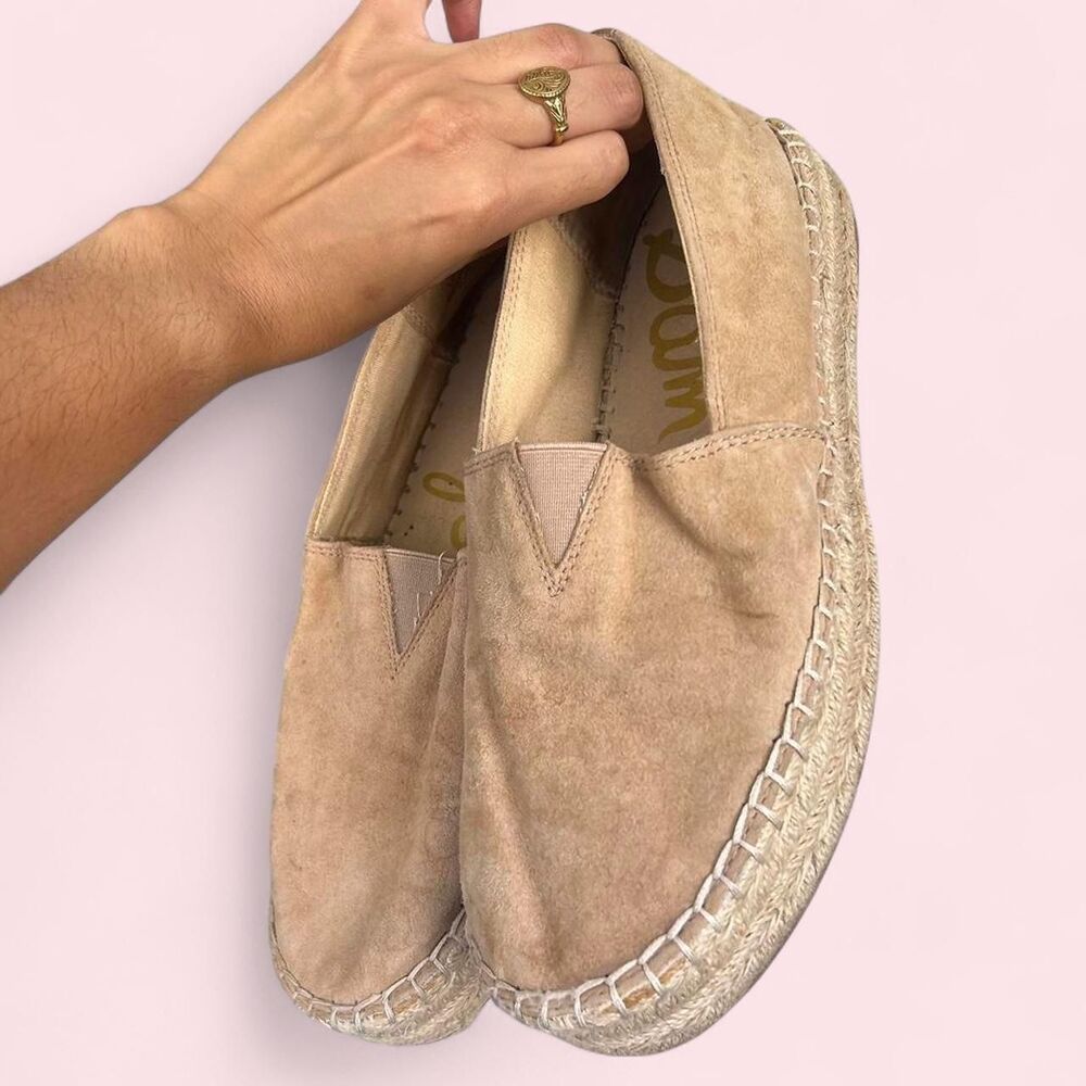 Beige suede Sam Edelman espadrilles